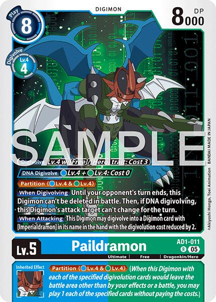 Paildramon [AD1-011] [Advanced Booster Digimon Generation] | Clutch Gaming