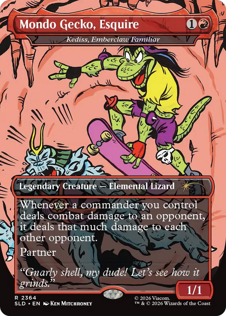 Mondo Gecko, Esquire - Kediss, Emberclaw Familiar [Secret Lair Drop Series] | Clutch Gaming