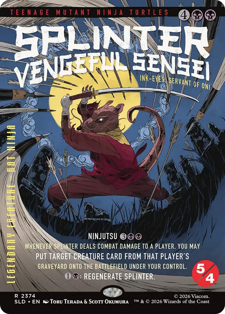 Splinter, Vengeful Sensei - Ink-Eyes, Servant of Oni [Secret Lair Drop Series] | Clutch Gaming
