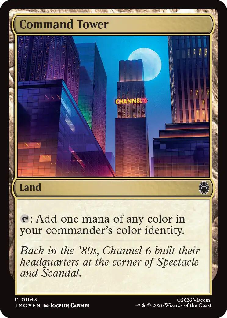 Command Tower (Surge Foil) [Teenage Mutant Ninja Turtles Commander] | Clutch Gaming