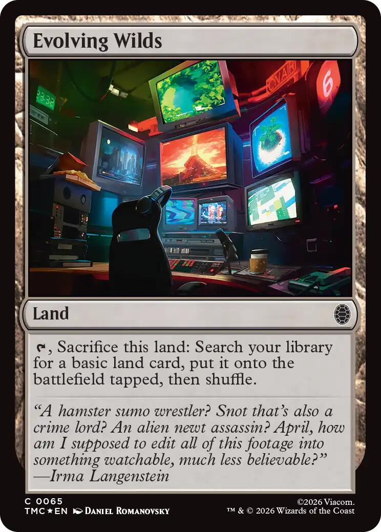 Evolving Wilds (Surge Foil) [Teenage Mutant Ninja Turtles Commander] | Clutch Gaming