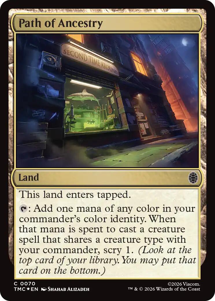 Path of Ancestry (Surge Foil) [Teenage Mutant Ninja Turtles Commander] | Clutch Gaming