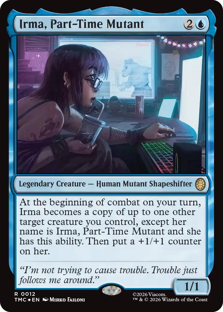 Irma, Part-Time Mutant (Surge Foil) [Teenage Mutant Ninja Turtles Commander] | Clutch Gaming
