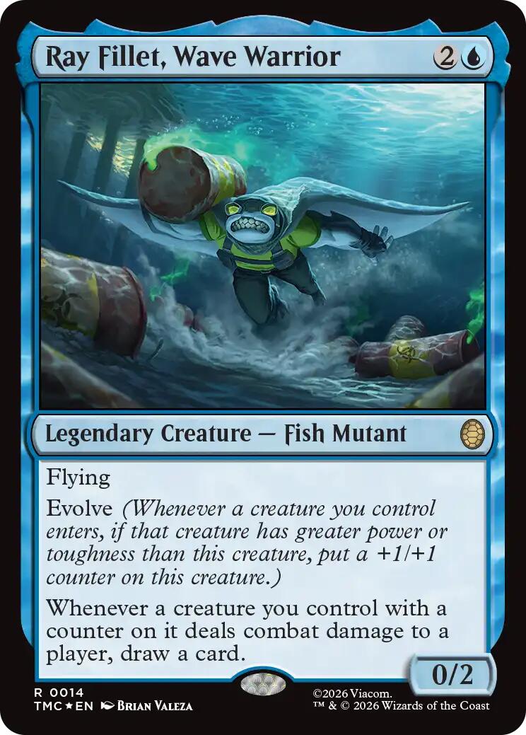 Ray Fillet, Wave Warrior (Surge Foil) [Teenage Mutant Ninja Turtles Commander] | Clutch Gaming