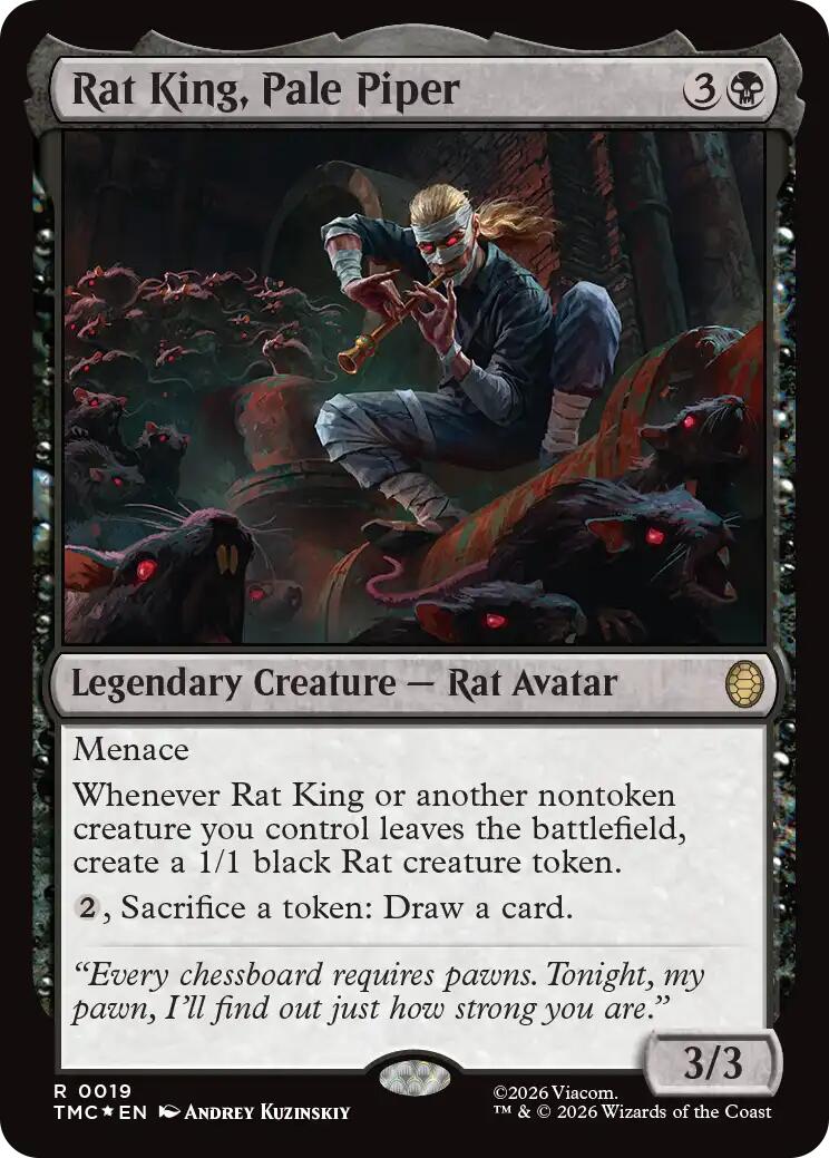 Rat King, Pale Piper (Surge Foil) [Teenage Mutant Ninja Turtles Commander] | Clutch Gaming