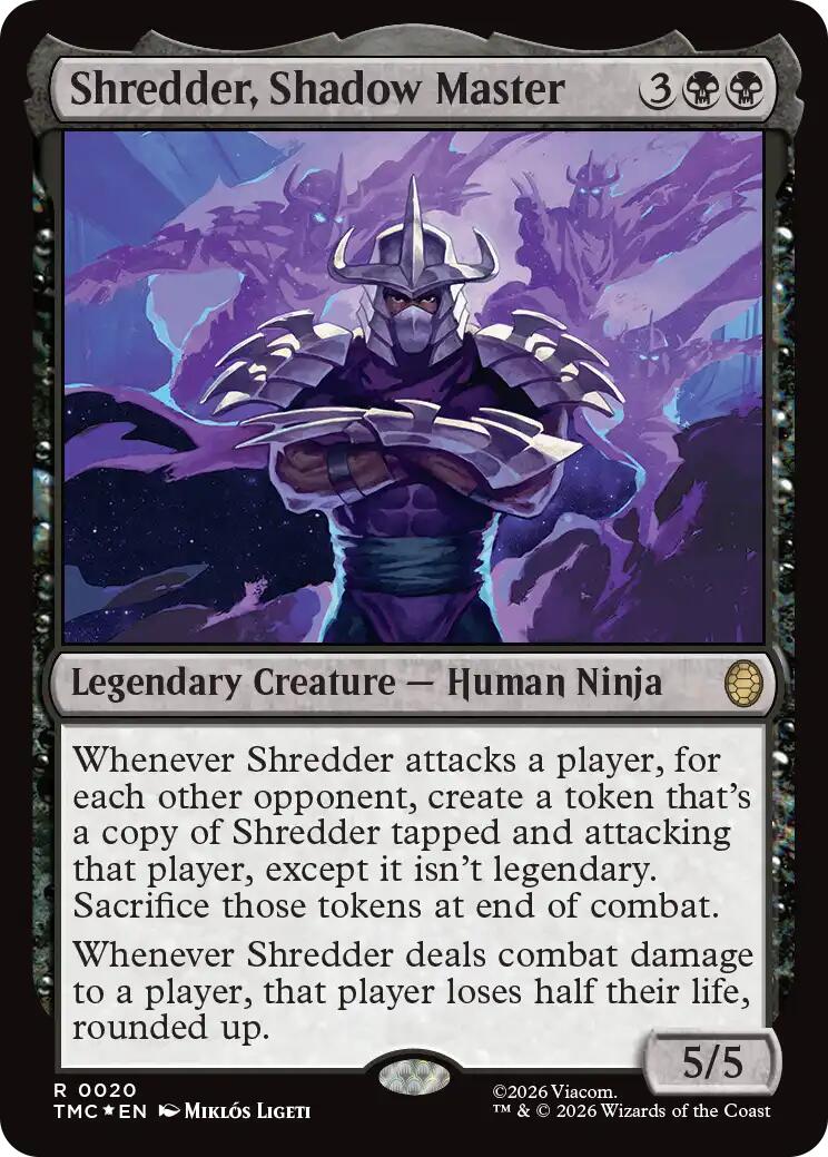 Shredder, Shadow Master (Surge Foil) [Teenage Mutant Ninja Turtles Commander] | Clutch Gaming