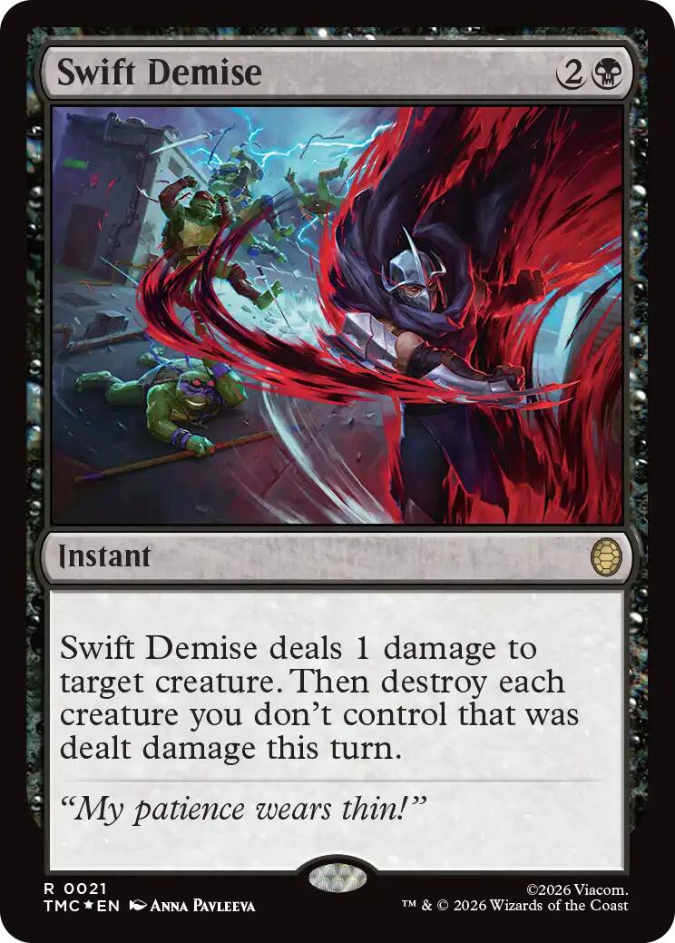 Swift Demise (Surge Foil) [Teenage Mutant Ninja Turtles Commander] | Clutch Gaming