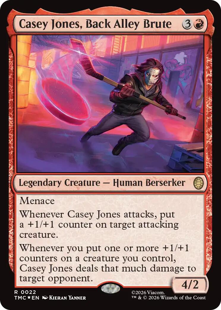 Casey Jones, Back Alley Brute (Surge Foil) [Teenage Mutant Ninja Turtles Commander] | Clutch Gaming