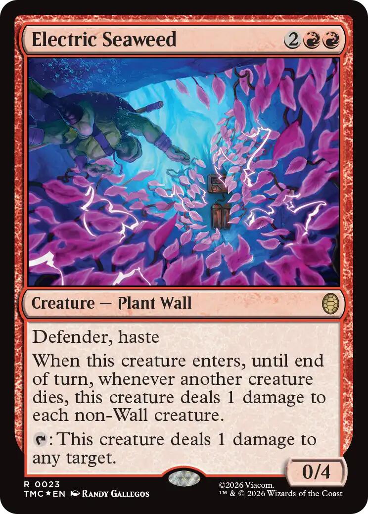 Electric Seaweed (Surge Foil) [Teenage Mutant Ninja Turtles Commander] | Clutch Gaming