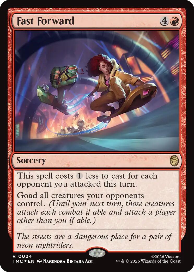 Fast Forward (Surge Foil) [Teenage Mutant Ninja Turtles Commander] | Clutch Gaming