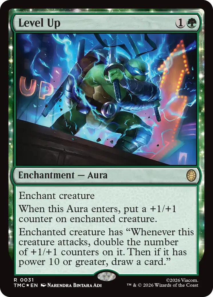 Level Up (Surge Foil) [Teenage Mutant Ninja Turtles Commander] | Clutch Gaming