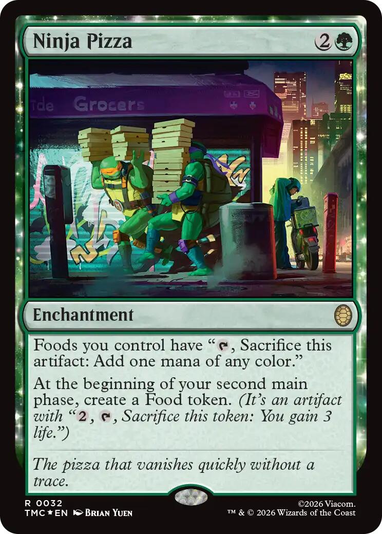 Ninja Pizza (Surge Foil) [Teenage Mutant Ninja Turtles Commander] | Clutch Gaming