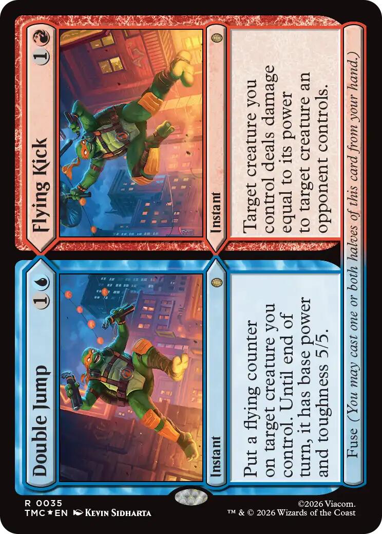 Double Jump // Flying Kick (Surge Foil) [Teenage Mutant Ninja Turtles Commander] | Clutch Gaming