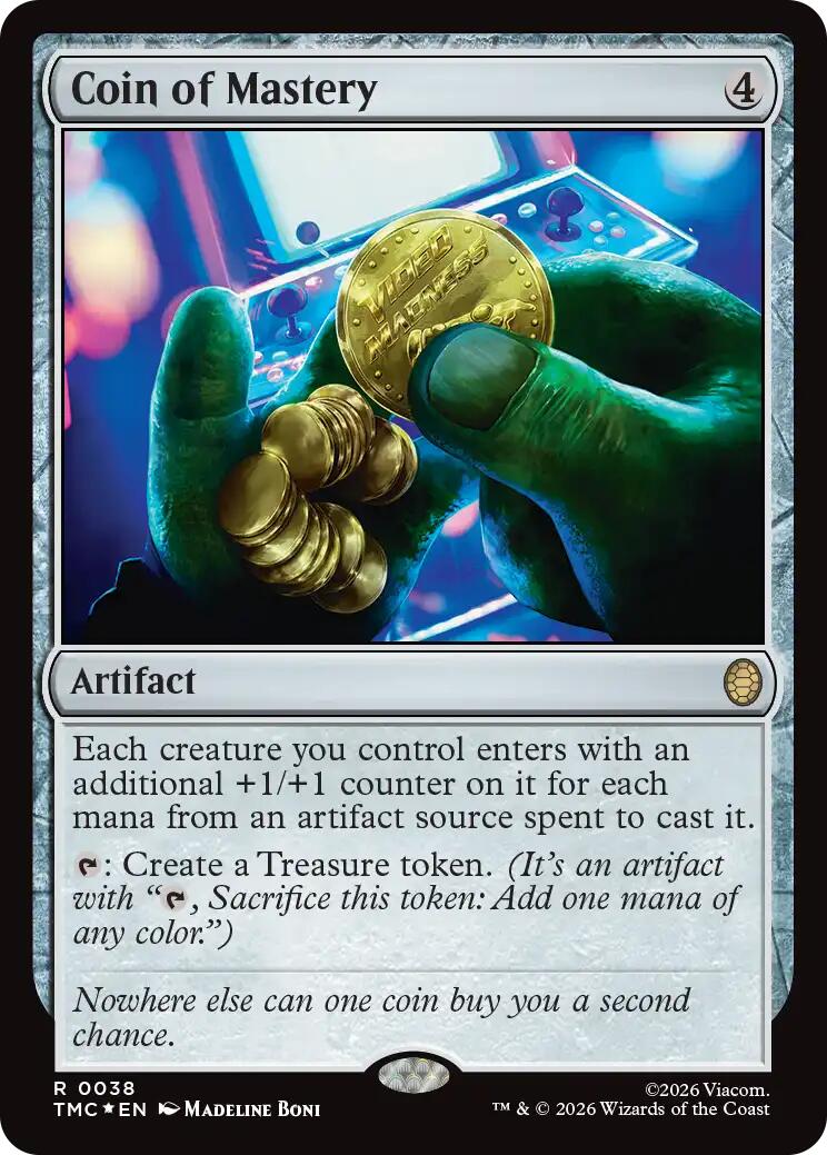 Coin of Mastery (Surge Foil) [Teenage Mutant Ninja Turtles Commander] | Clutch Gaming