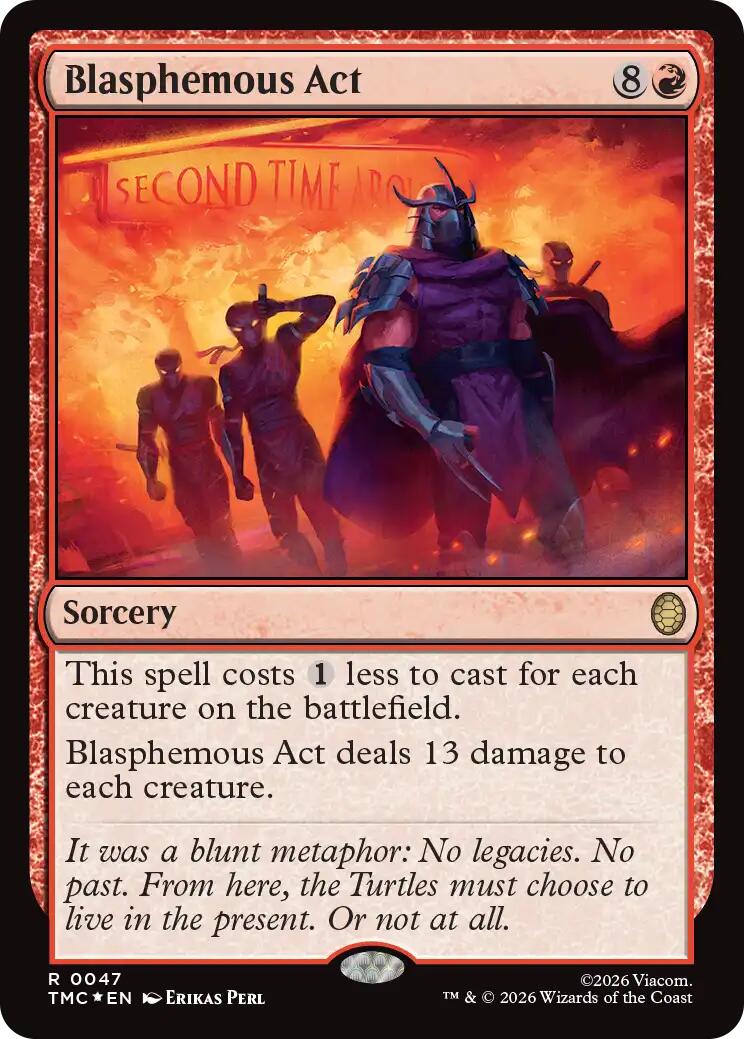 Blasphemous Act (Surge Foil) [Teenage Mutant Ninja Turtles Commander] | Clutch Gaming