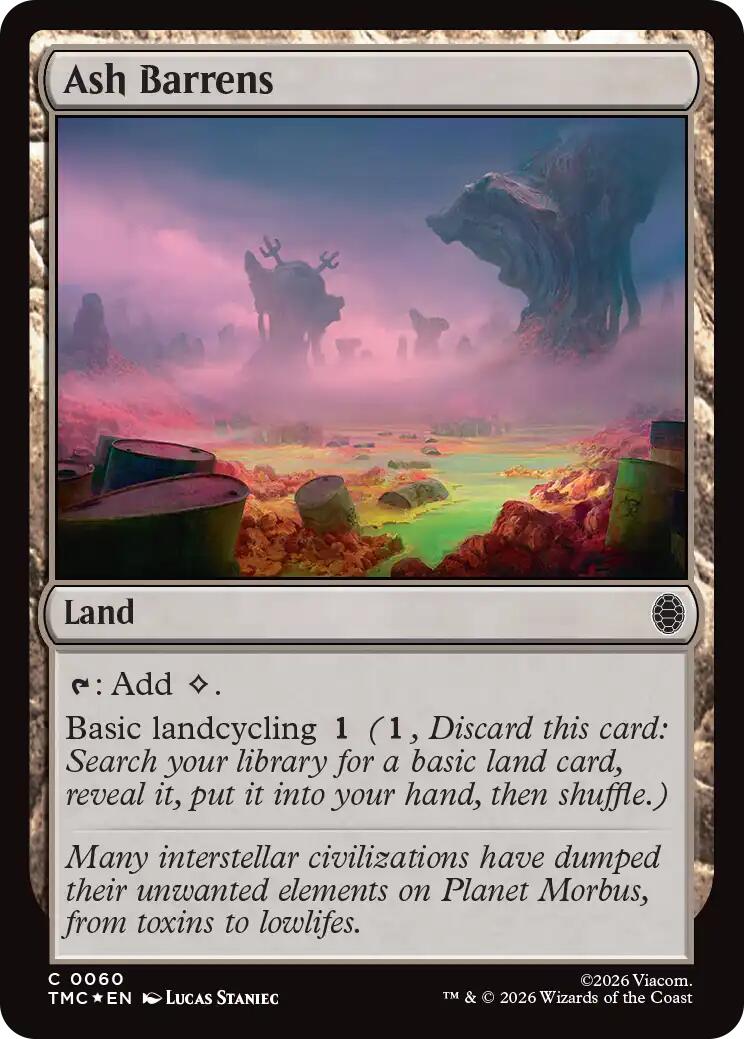 Ash Barrens (Surge Foil) [Teenage Mutant Ninja Turtles Commander] | Clutch Gaming