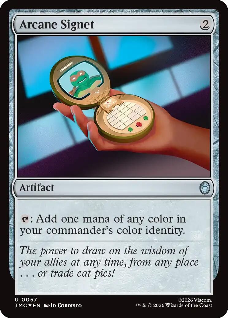Arcane Signet (Surge Foil) [Teenage Mutant Ninja Turtles Commander] | Clutch Gaming