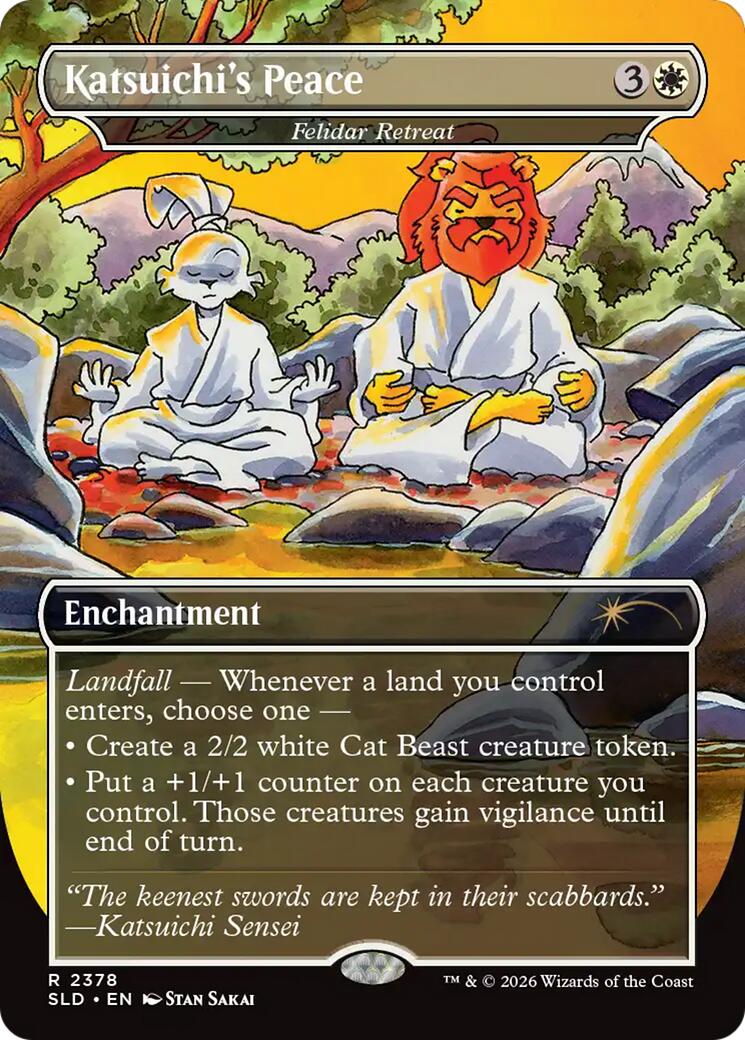 Katsuichi's Peace - Felidar Retreat [Secret Lair Drop Series] | Clutch Gaming