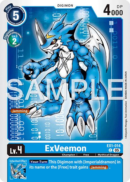 ExVeemon [EX1-014] (Foil Reprint) [Advanced Booster Digimon Generation] | Clutch Gaming