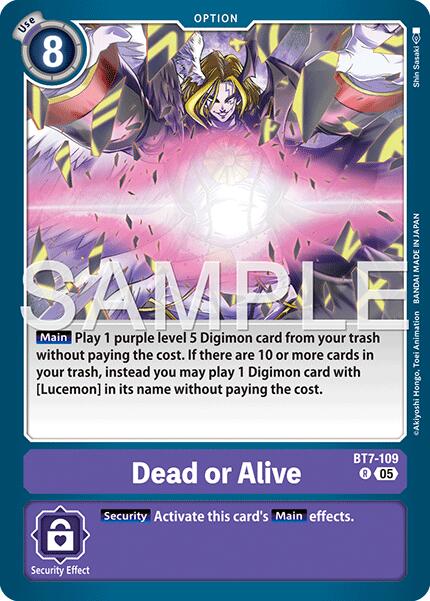 Dead or Alive [BT7-109] (Reprint) [Advanced Booster Digimon Generation] | Clutch Gaming