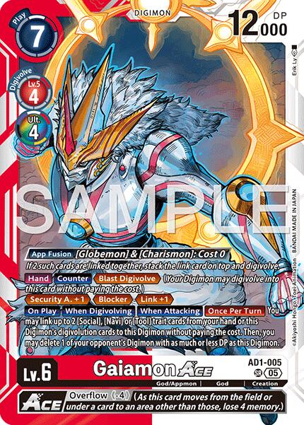 Gaiamon ACE [AD1-005] [Advanced Booster Digimon Generation] | Clutch Gaming
