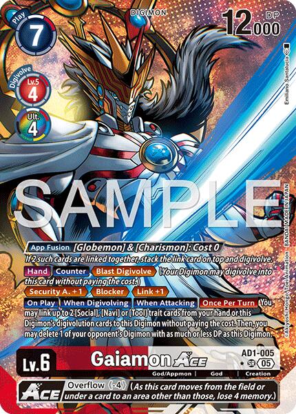 Gaiamon ACE [AD1-005] (Alternate Art) [Advanced Booster Digimon Generation] | Clutch Gaming