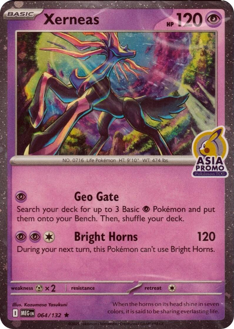 Xerneas (064/132) (Asia Promo) [Miscellaneous Cards] | Clutch Gaming