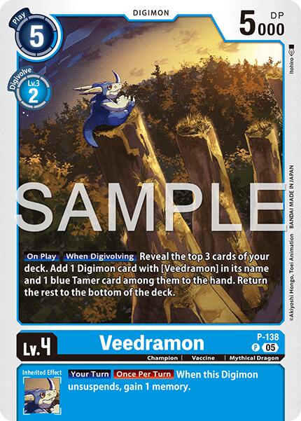 Veedramon [P-138] (Reprint) [Advanced Booster Digimon Generation] | Clutch Gaming