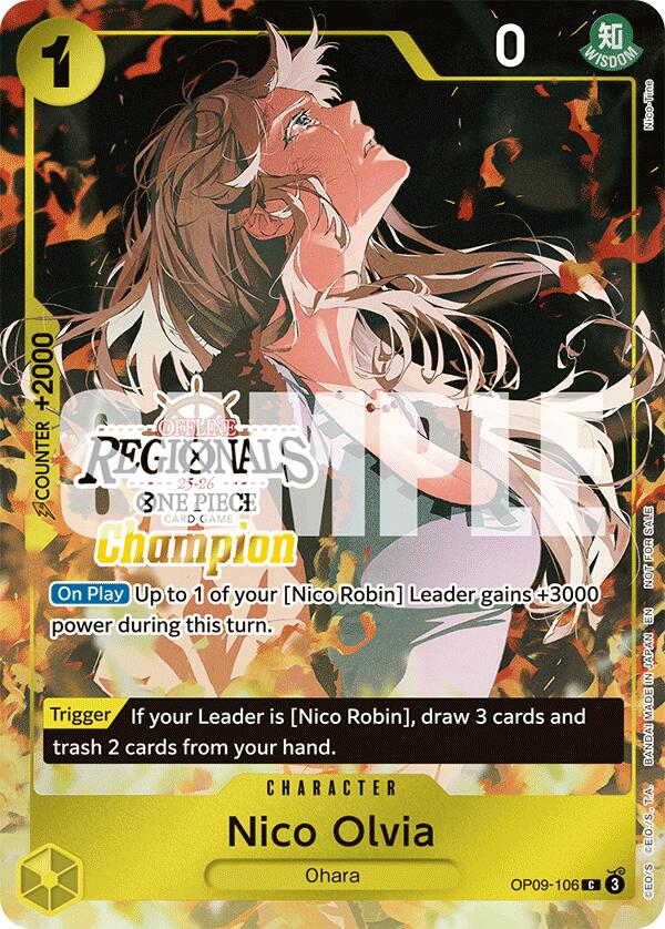Nico Olvia (Offline Regional Champion Card Set 2025 Vol.1) [One Piece Promotion Cards] | Clutch Gaming