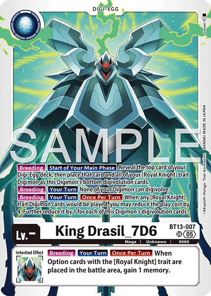 King Drasil_7D6 [BT13-007] (Reprint) [Advanced Booster Digimon Generation] | Clutch Gaming