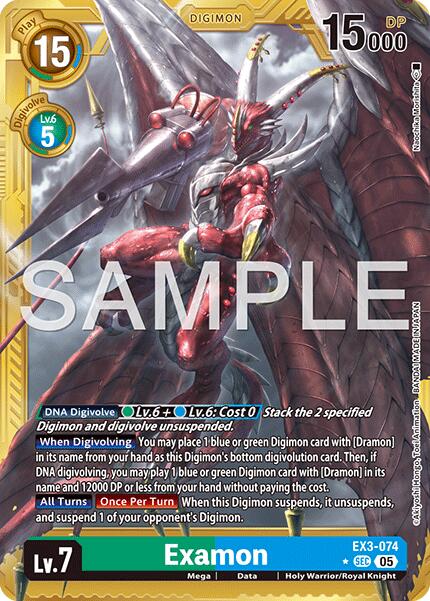 Examon [EX3-074] (Gold Border) [Advanced Booster Digimon Generation] | Clutch Gaming