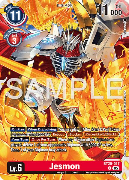 Jesmon [BT20-017] (Reprint) [Advanced Booster Digimon Generation] | Clutch Gaming