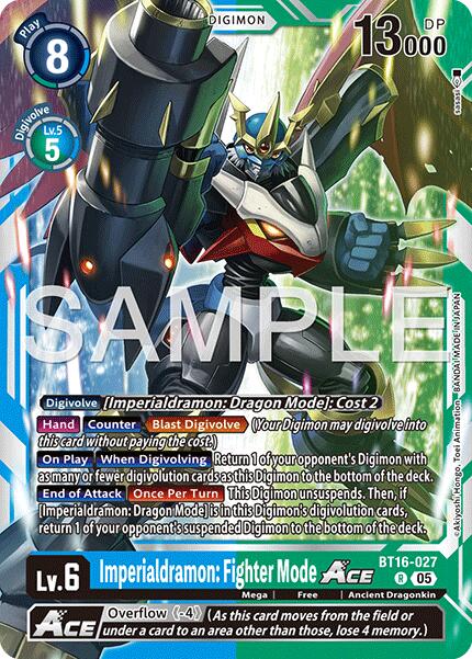 Imperialdramon: Fighter Mode ACE [BT16-027] (Reprint) [Advanced Booster Digimon Generation] | Clutch Gaming