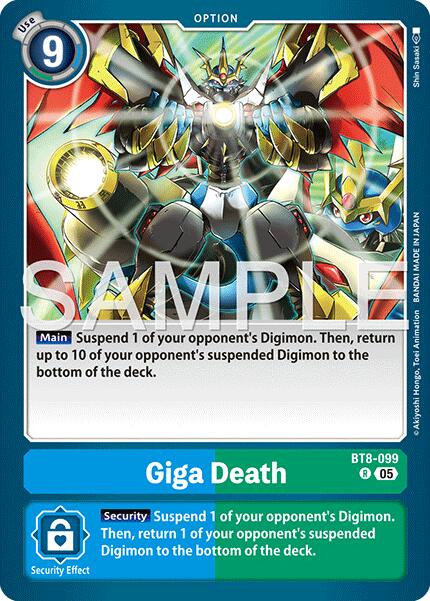 Giga Death [BT8-099] (Reprint) [Advanced Booster Digimon Generation] | Clutch Gaming