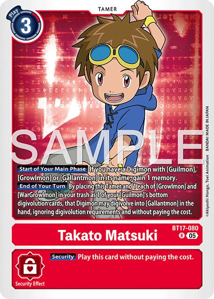 Takato Matsuki [BT17-080] (Reprint) [Advanced Booster Digimon Generation] | Clutch Gaming