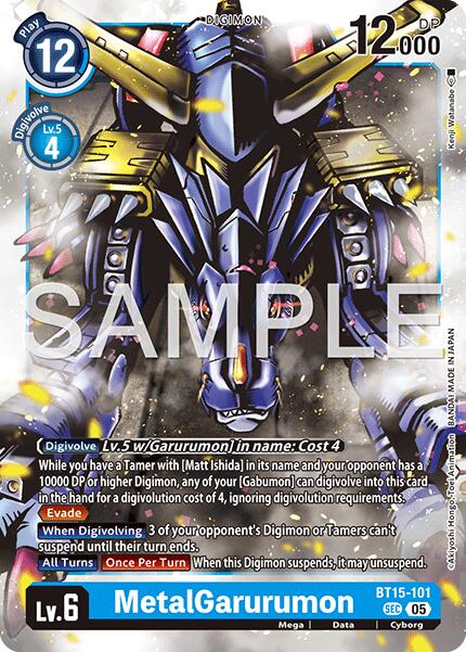 MetalGarurumon [BT15-101] (Reprint) [Advanced Booster Digimon Generation] | Clutch Gaming