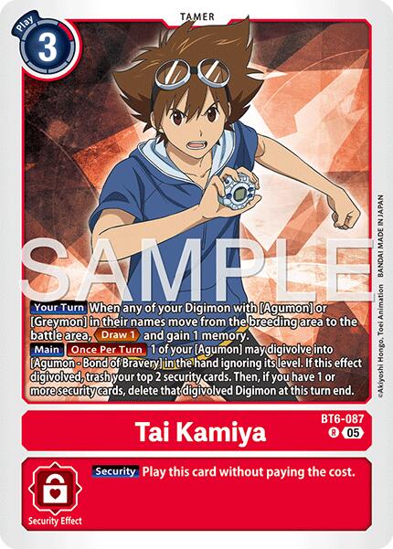 Tai Kamiya [BT6-087] (Reprint) [Advanced Booster Digimon Generation] | Clutch Gaming