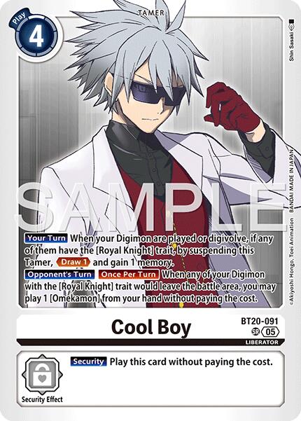 Cool Boy [BT20-091] (Reprint) [Advanced Booster Digimon Generation] | Clutch Gaming