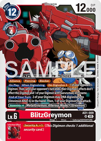 BlitzGreymon [AD1-009] [Advanced Booster Digimon Generation] | Clutch Gaming