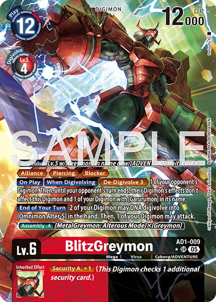 BlitzGreymon [AD1-009] (Alternate Art) [Advanced Booster Digimon Generation] | Clutch Gaming