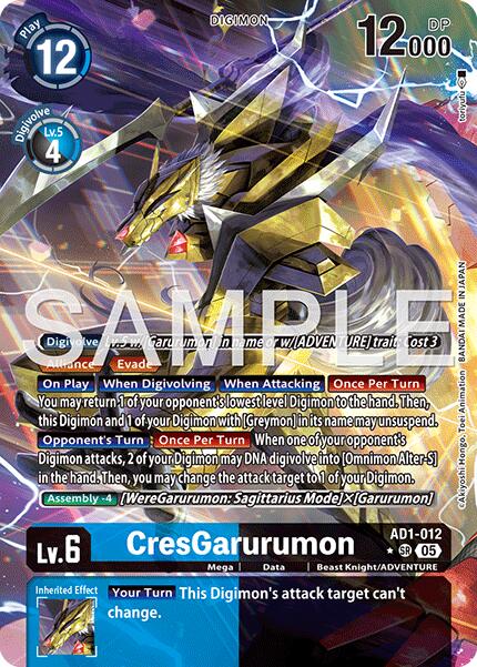 CresGarurumon [AD1-012] (Alternate Art) [Advanced Booster Digimon Generation] | Clutch Gaming