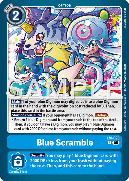Blue Scramble [LM-028] (Reprint) [Advanced Booster Digimon Generation] | Clutch Gaming