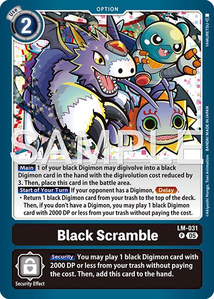 Black Scramble [LM-031] (Reprint) [Advanced Booster Digimon Generation] | Clutch Gaming