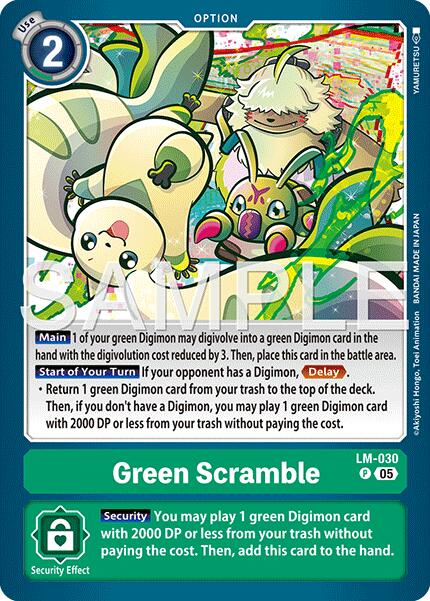 Green Scramble [LM-030] (Reprint) [Advanced Booster Digimon Generation] | Clutch Gaming
