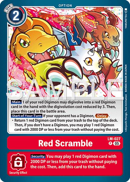 Red Scramble [LM-027] (Reprint) [Advanced Booster Digimon Generation] | Clutch Gaming