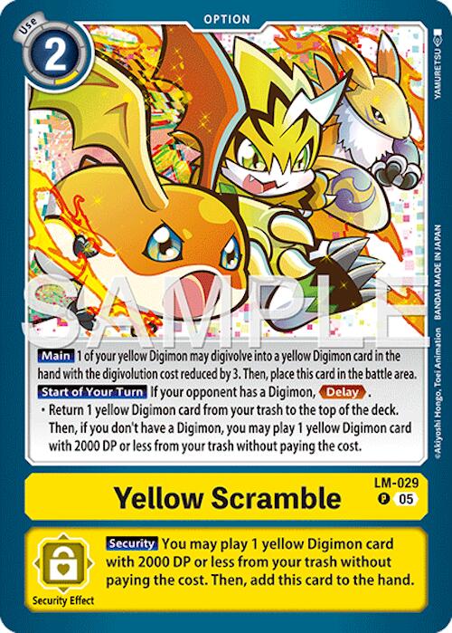 Yellow Scramble [LM-029] (Reprint) [Advanced Booster Digimon Generation] | Clutch Gaming