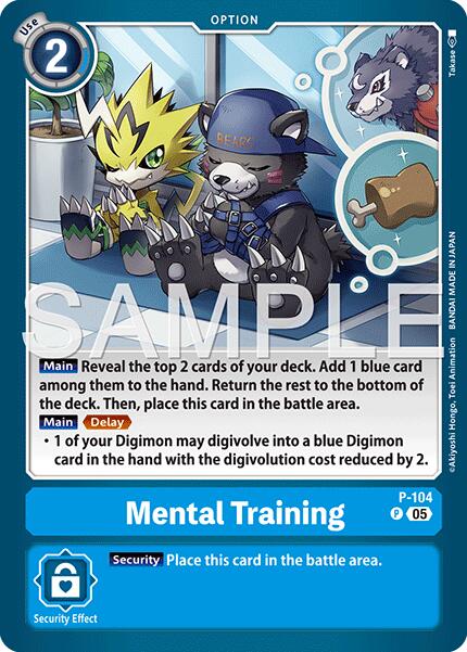 Mental Training [P-104] (Reprint) [Advanced Booster Digimon Generation] | Clutch Gaming