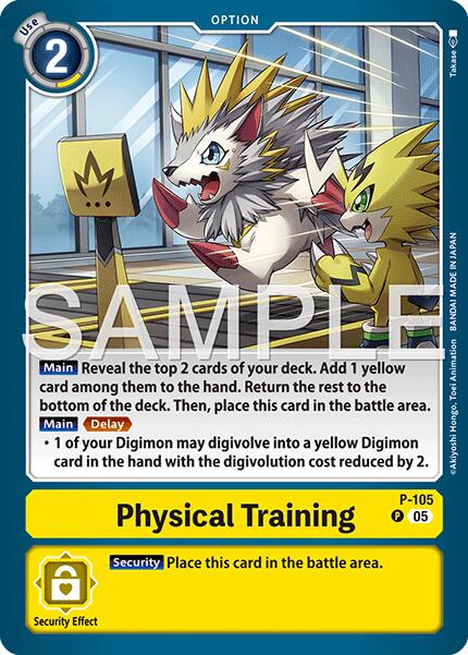 Physical Training [P-105] (Reprint) [Advanced Booster Digimon Generation] | Clutch Gaming