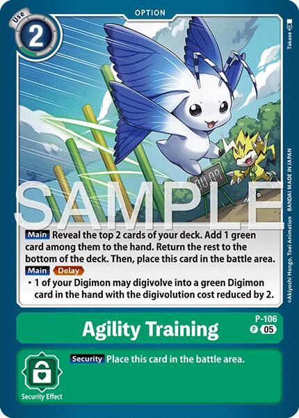 Agility Training [P-106] (Reprint) [Advanced Booster Digimon Generation] | Clutch Gaming