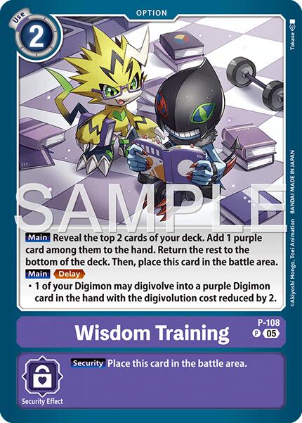 Wisdom Training [P-108] (Reprint) [Advanced Booster Digimon Generation] | Clutch Gaming
